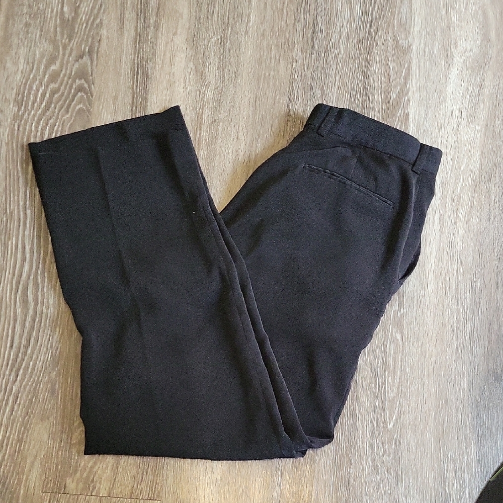 Men's Black Flexible Dress Pants